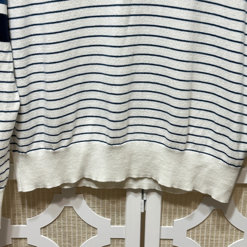 J. Crew Heritage Collared Sweater Polo Mens L Striped Cotton Knit Preppy BS410 - Picture 6 of 11